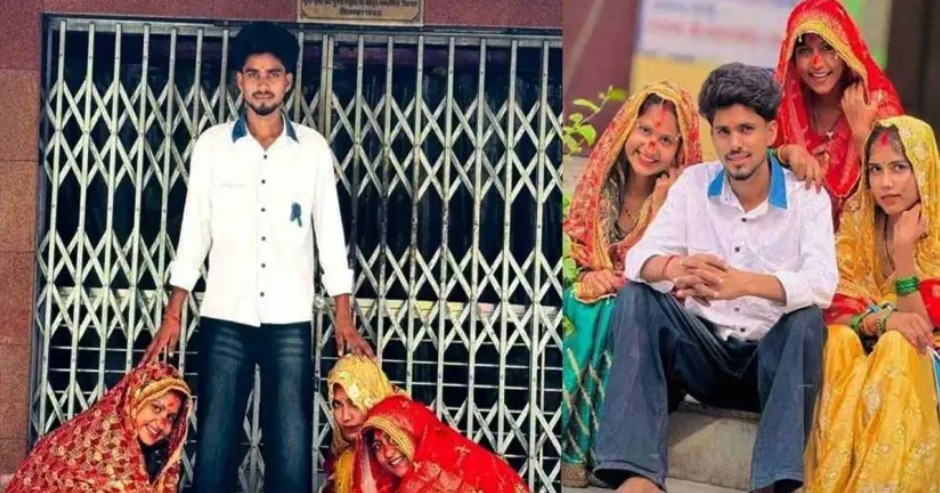 একসঙ্গে তিন বোনকে বিয়ে করলেন যুবক
